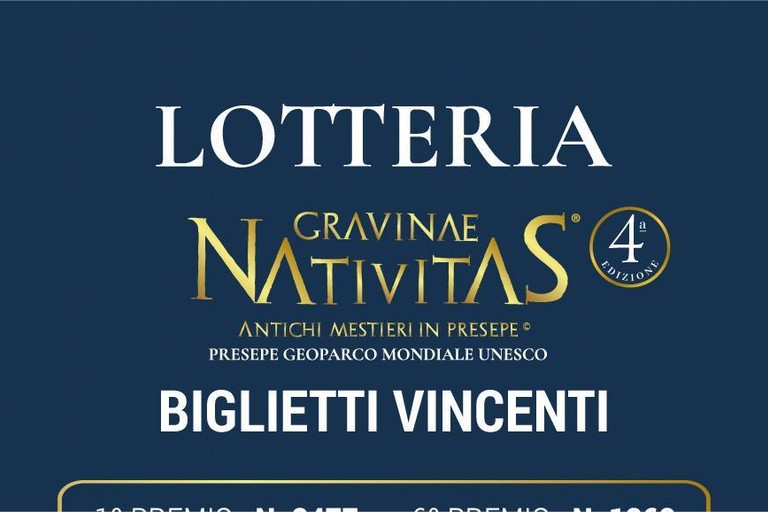 Lotteria Gravinae Nativitas, estratti i biglietti vincenti - Gravina in Puglia