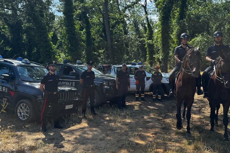 Carabinieri a Cavallo nel bosco Difesa Grande - Gravina in Puglia