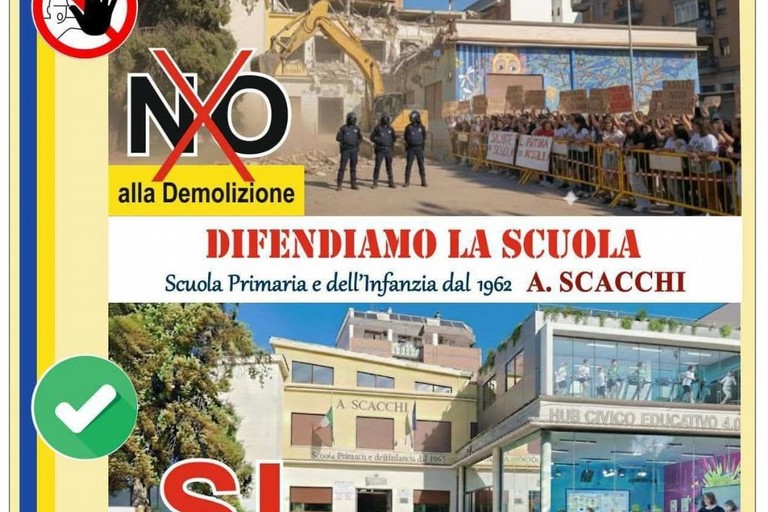 Immagine del post 14800 - Gravina in Puglia Difendiamo la scuola: no all’abbattimento della Scacchi - Gravina in Puglia
