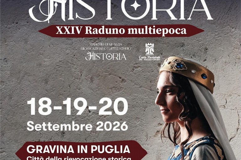 Immagine del post 15846 - Gravina in Puglia Historia 2026, svelate le date - Gravina in Puglia