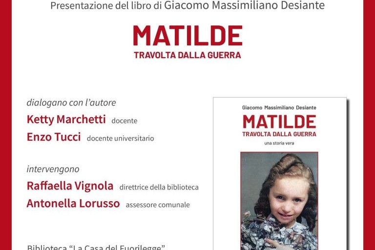 Immagine del post 1902 - Gravina in Puglia Alla Casa del Fuorilegge si presenta “Matilde travolta dalla guerra” - Gravina in Puglia