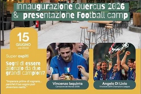 Presentazione Football Camp 2026 e inaugurazione Quercus - Gravina in Puglia
