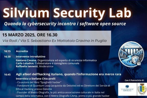 Le frontiere del Cybersecurity e dell’Intelligenza Artificiale - Gravina in Puglia