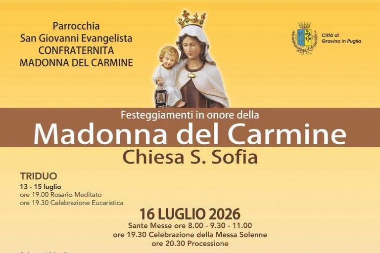 Festeggiamenti per la Madonna del Carmine - Gravina in Puglia