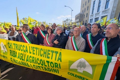 Coldiretti puglia, 5000 agricoltori e trattori in piazza a Bari - Gravina in Puglia