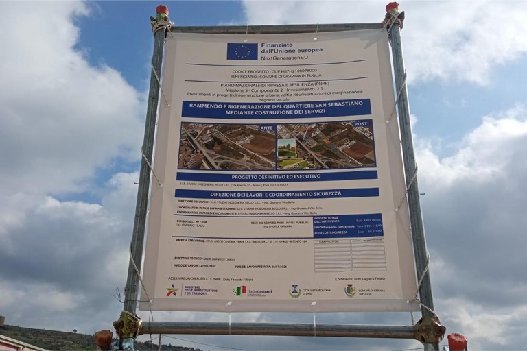 Immagine del post 2262 - Gravina in Puglia Rammendo San Sebastiano, prende via il cantiere - Gravina in Puglia