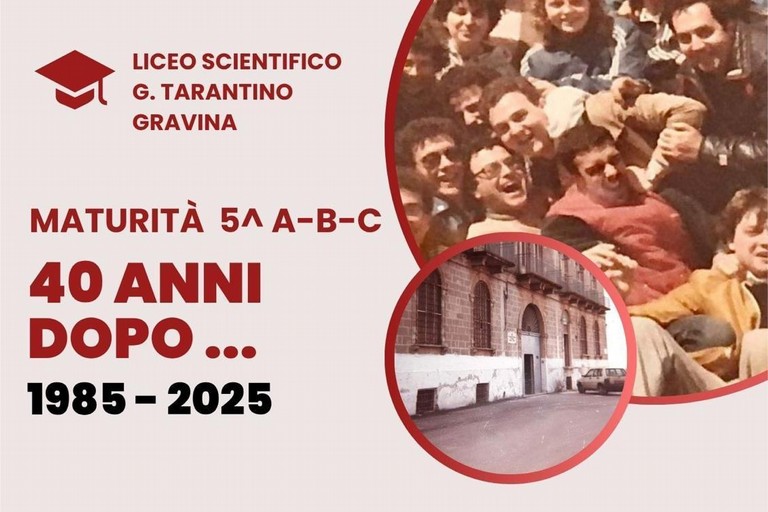 Immagine del post 8701 - Gravina in Puglia Maturità al Tarantino 1985, 40 anni dopo - Gravina in Puglia