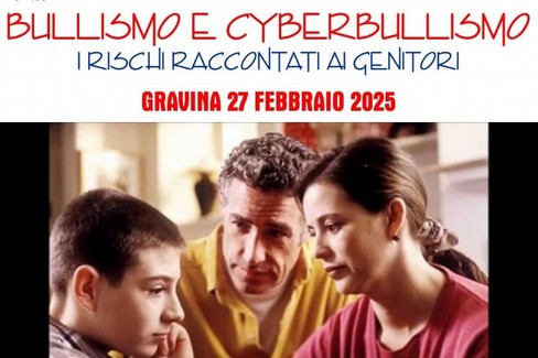 Bullismo e Cyberbullismo, se ne discute in un convegno - Gravina in Puglia