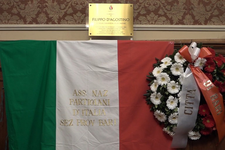 Giornata della Memoria, Il Comune di Bari omaggia Filippo D’Agostino - Gravina in Puglia