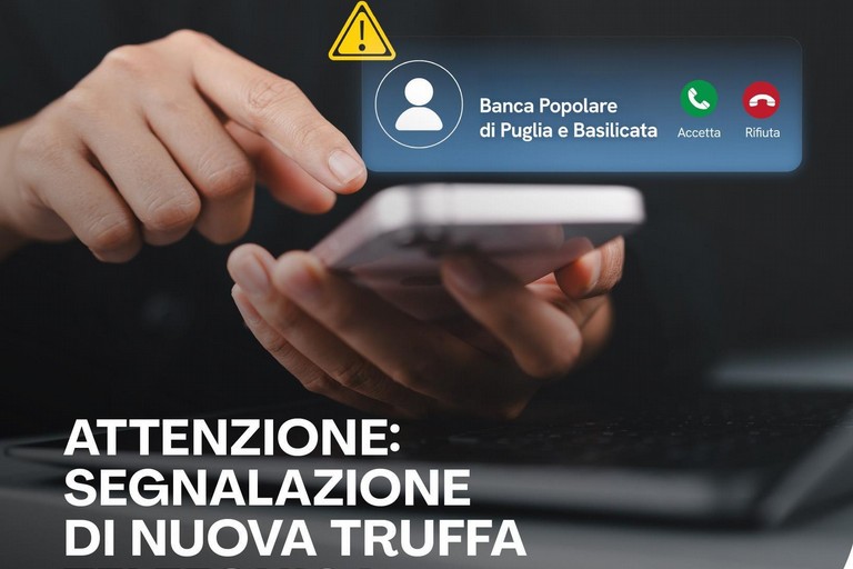Immagine del post 16531 - Gravina in Puglia Frodi telefoniche, la Bppb allerta i clienti - Gravina in Puglia