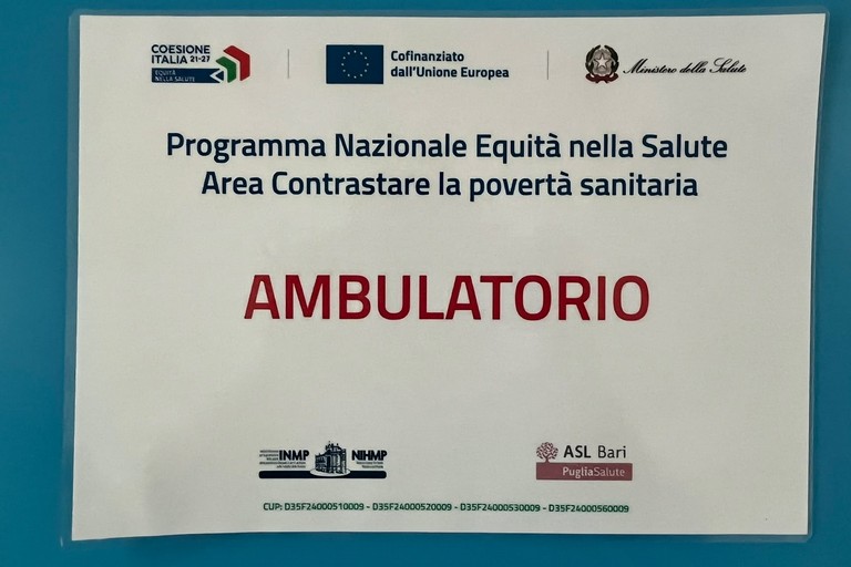Immagine del post 23399 - Gravina in Puglia ASL Bari, avvio ambulatorio di prossimità - Gravina in Puglia