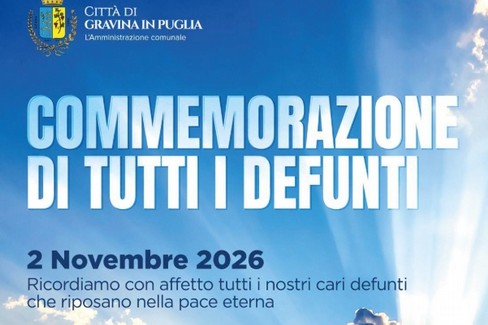 Commemorazione defunti e omaggio a tutti i Santi - Gravina in Puglia