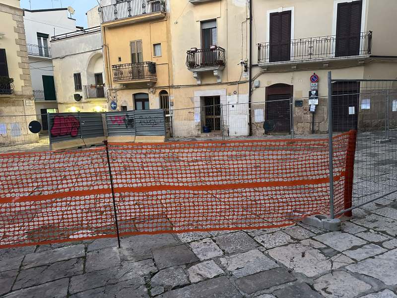 Altamura, lavori in piazza San Giovanni - Murgia