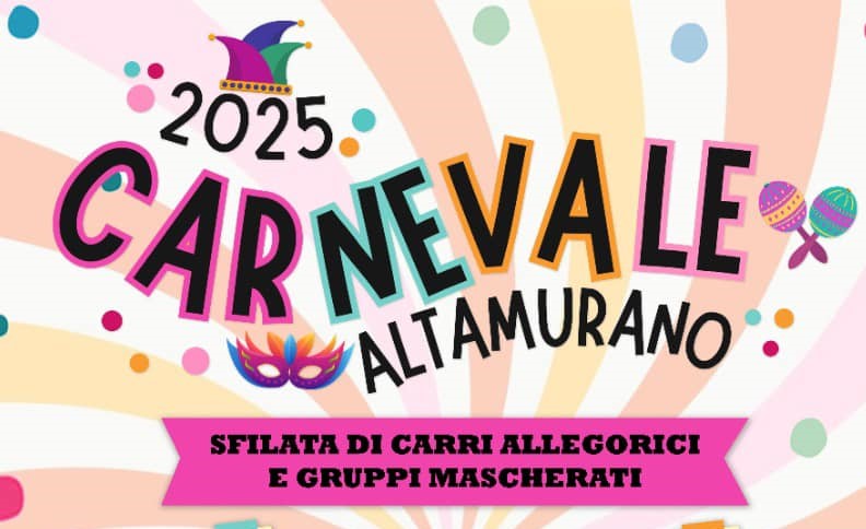 Immagine del post 2926 - Murgia Altamura, Carnevale 2025: organizzate le sfilate - Murgia