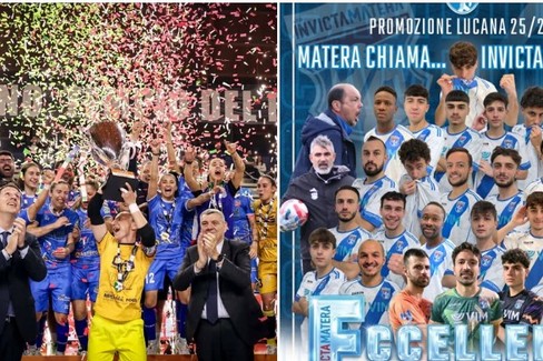 Successi della CMB futsal e dell'Invicta Matera - Matera