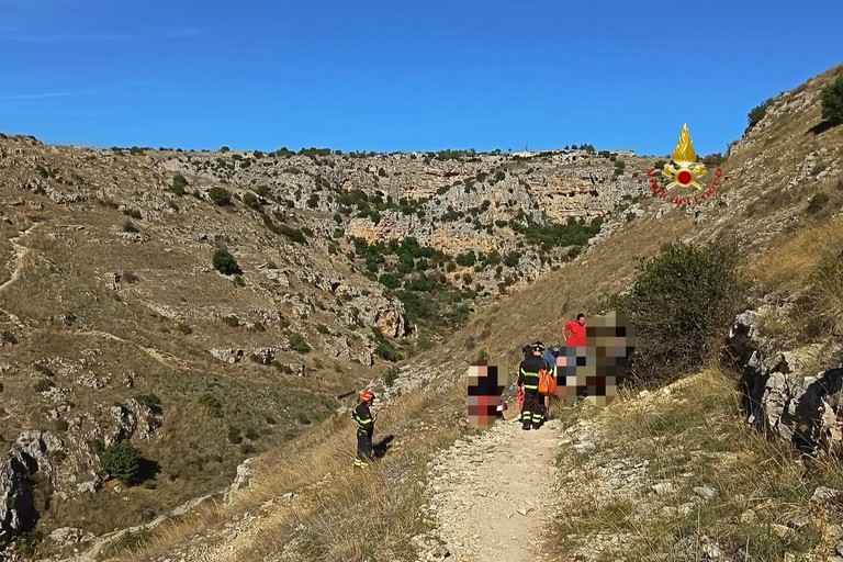 Turista soccorsa nei sentieri della gravina - Matera