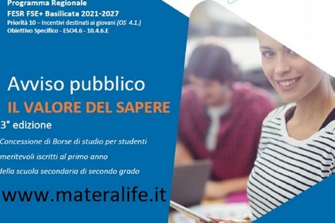 Immagine del post 854 - Matera Borse di studio agli studenti meritevoli - Matera