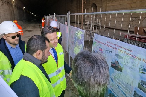 Ferrovia Ferrandina – Matera, sopralluogo nel cantiere - Matera