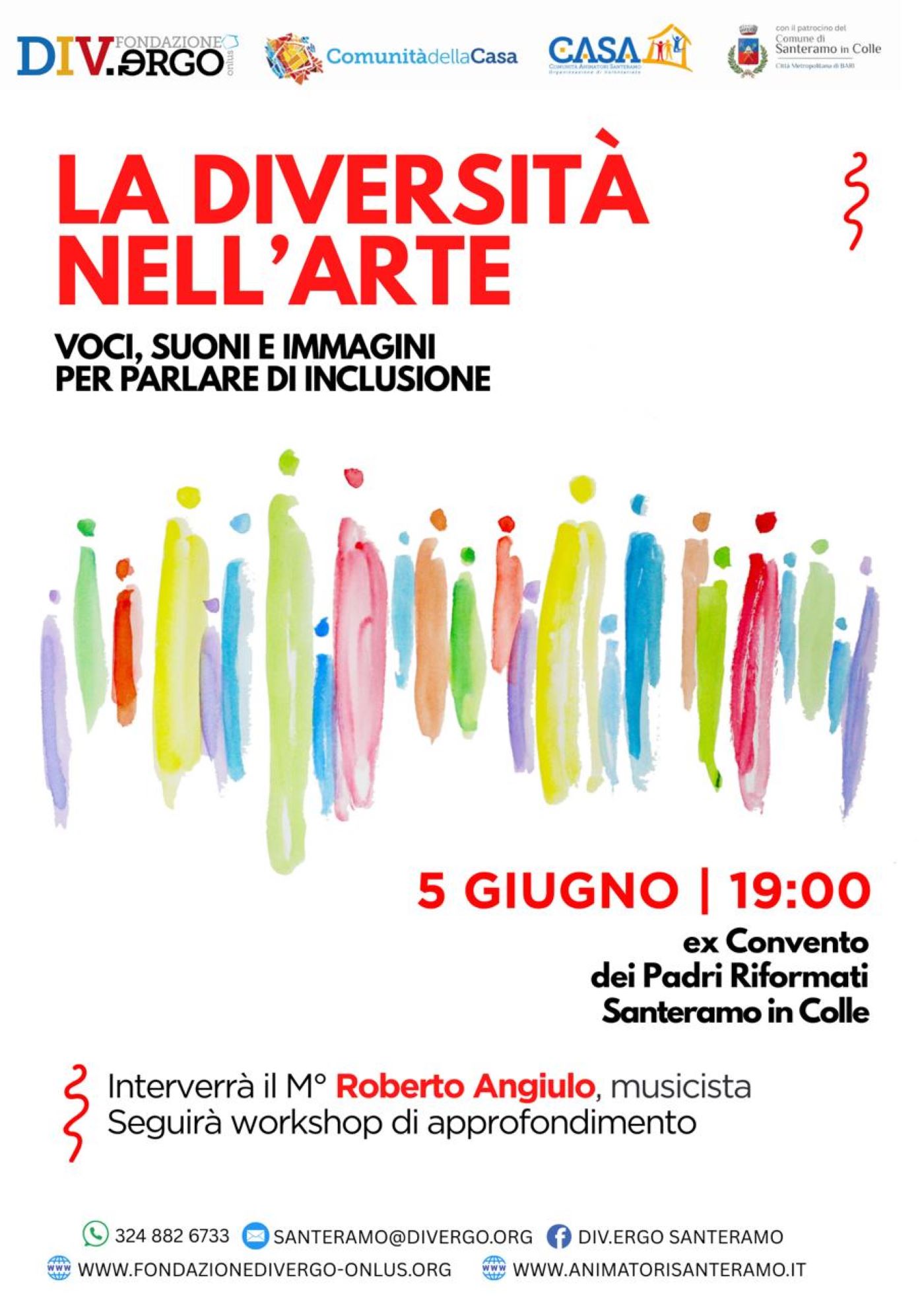 Immagine del post 7970 - Santeramo in Colle “La diversità nell’arte”, giovedì il secondo incontro presso l’ex convento dei Padri Riformati - Santeramo in Colle