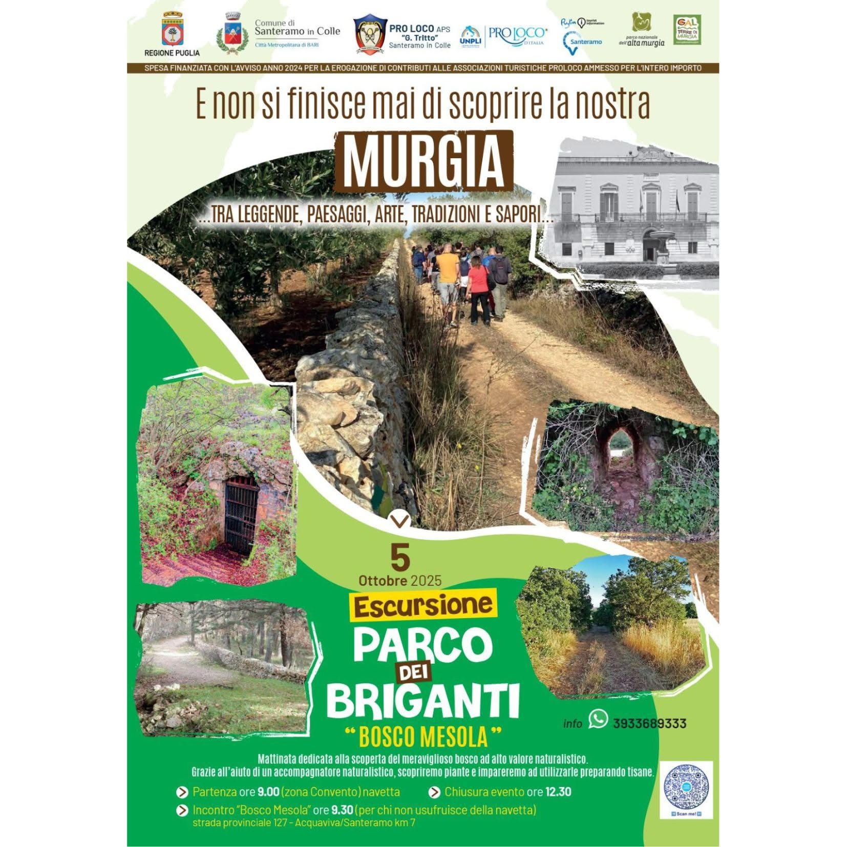 Immagine del post 12359 - Santeramo in Colle Domani escursione al Parco dei Briganti promossa dalla Pro Loco - Santeramo in Colle