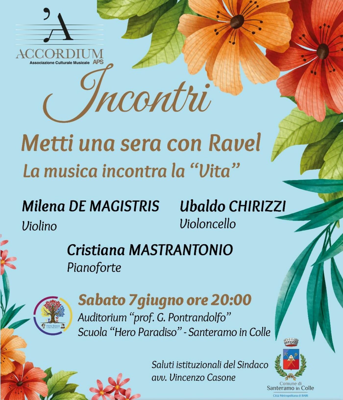 Immagine del post 8116 - Santeramo in Colle “Metti una sera con Ravel”, domani ultimo appuntamento degli incontri Accordium apspromossi da - Santeramo in Colle