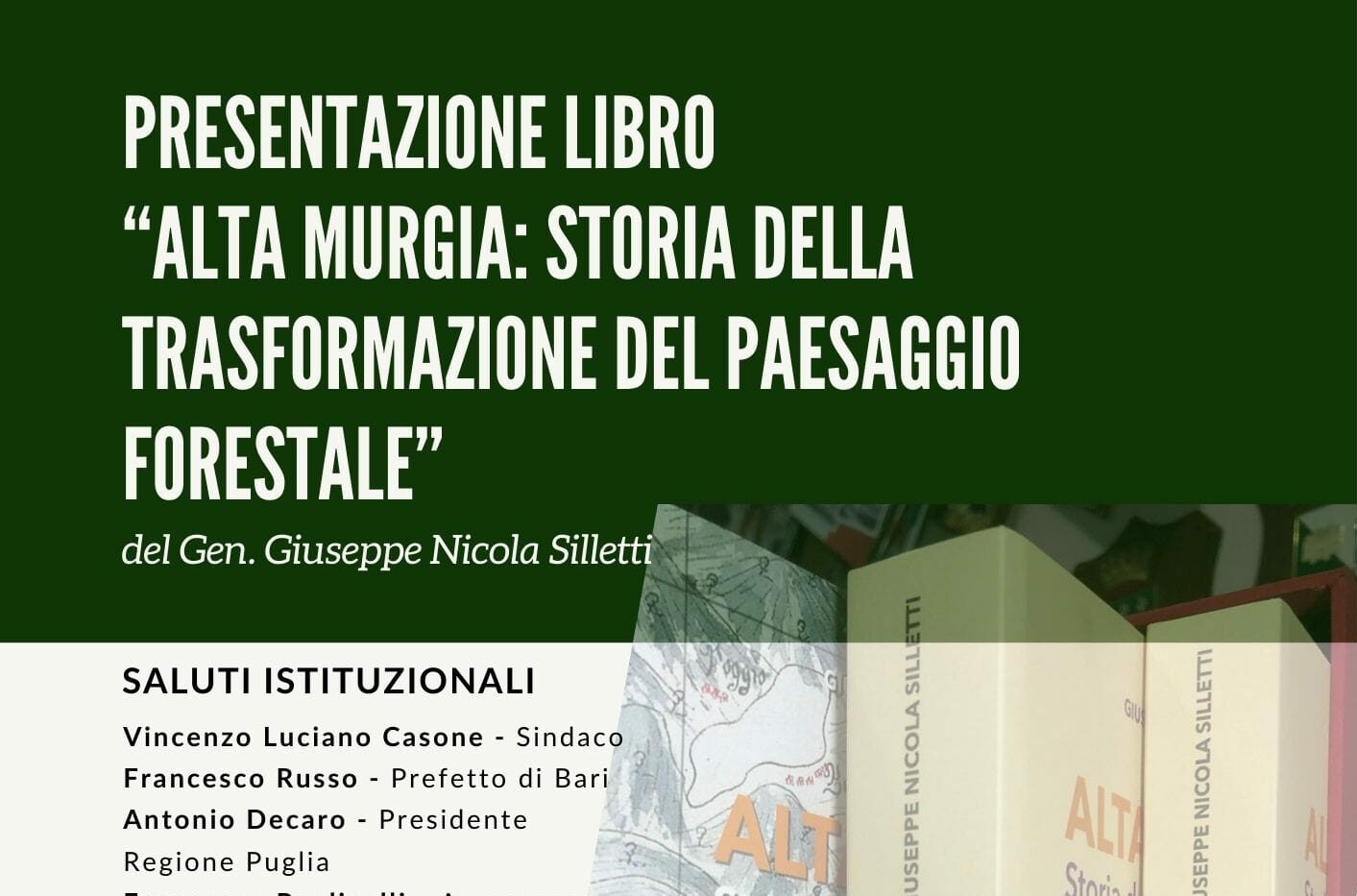 “Alta Murgia: storia della trasformazione del paesaggio forestale”, domani la presentazione del libro in biblioteca - Santeramo in Colle