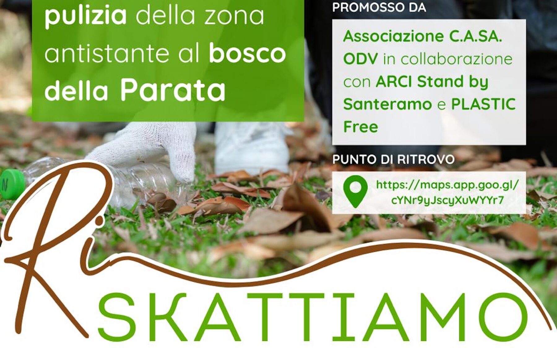 Immagine del post 14874 - Santeramo in Colle “Ri-Skattiamo”, domenica una nuova giornata di pulizia e cultura del territorio nei pressi del bosco della Parata - Santeramo in Colle