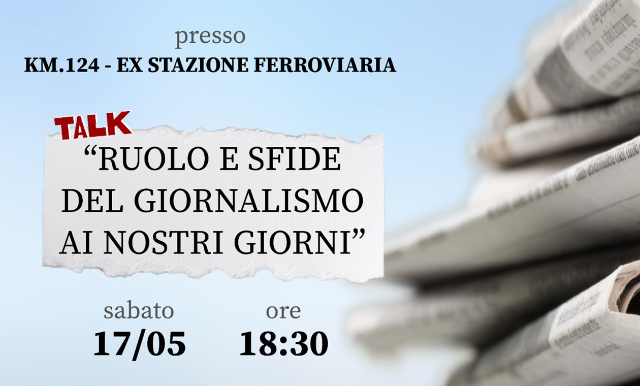 Immagine del post 7284 - Santeramo in Colle “Ruolo e sfide del giornalismo ai nostri giorni”, se ne parla domani nei locali dell’ex stazione ferroviaria - Santeramo in Colle