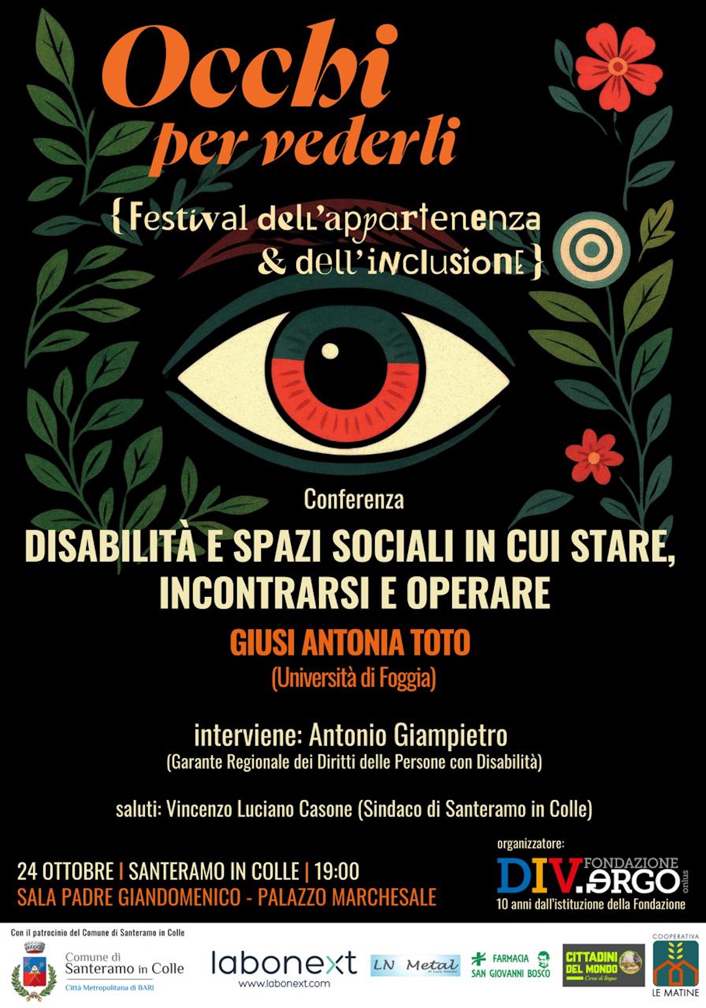 Festival dell’inclusione e dell’appartenenza, venerdì l’evento conclusivo con una conferenza sul tema della disabilità e gli spazi - Santeramo in Colle