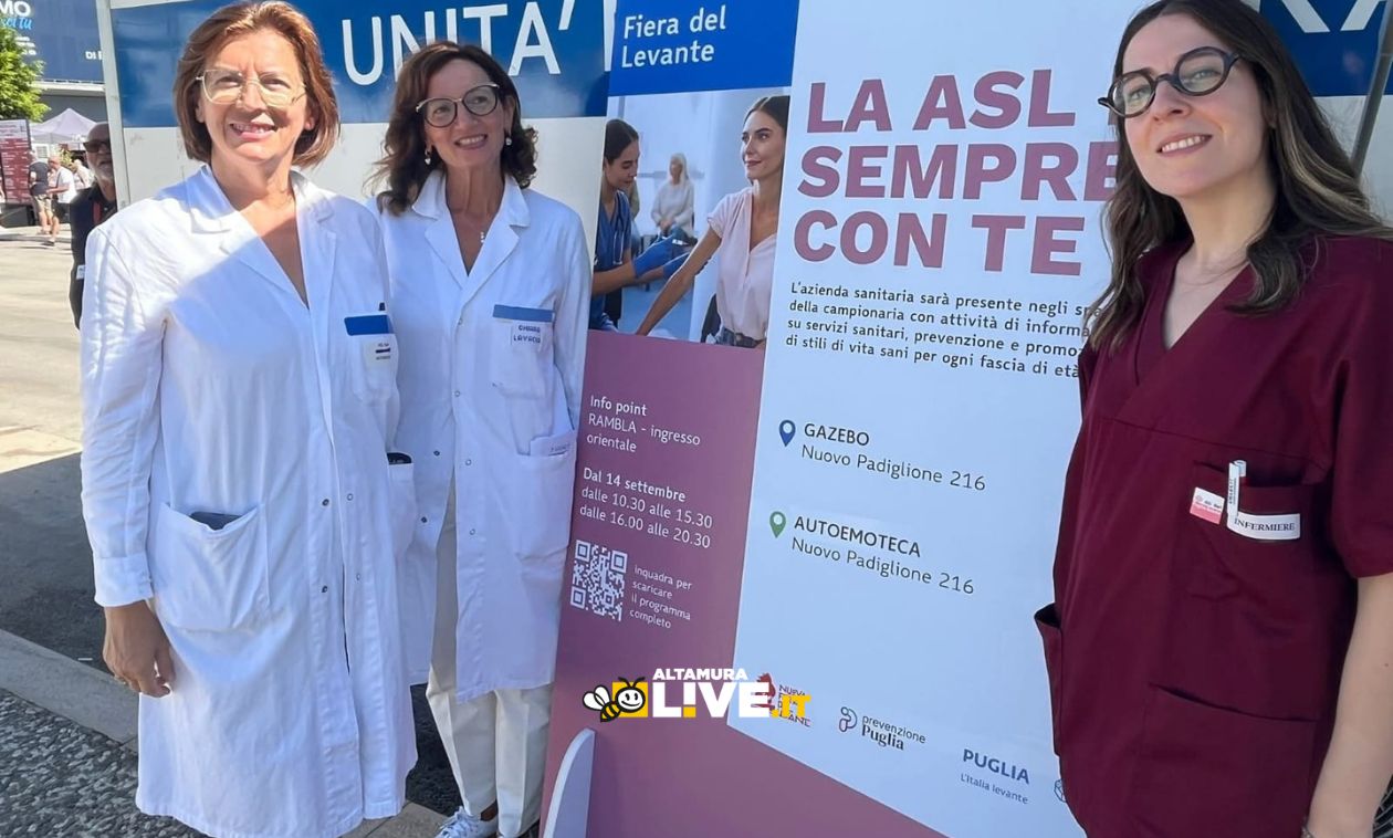 Immagine del post 11918 - Santeramo in Colle Prevenzione e salute in primo piano con “La ASL è sempre con te”: oltre 2600 pugliesi, 1700 consulenze e 260 adesioni agli screening oncologici - Santeramo in Colle