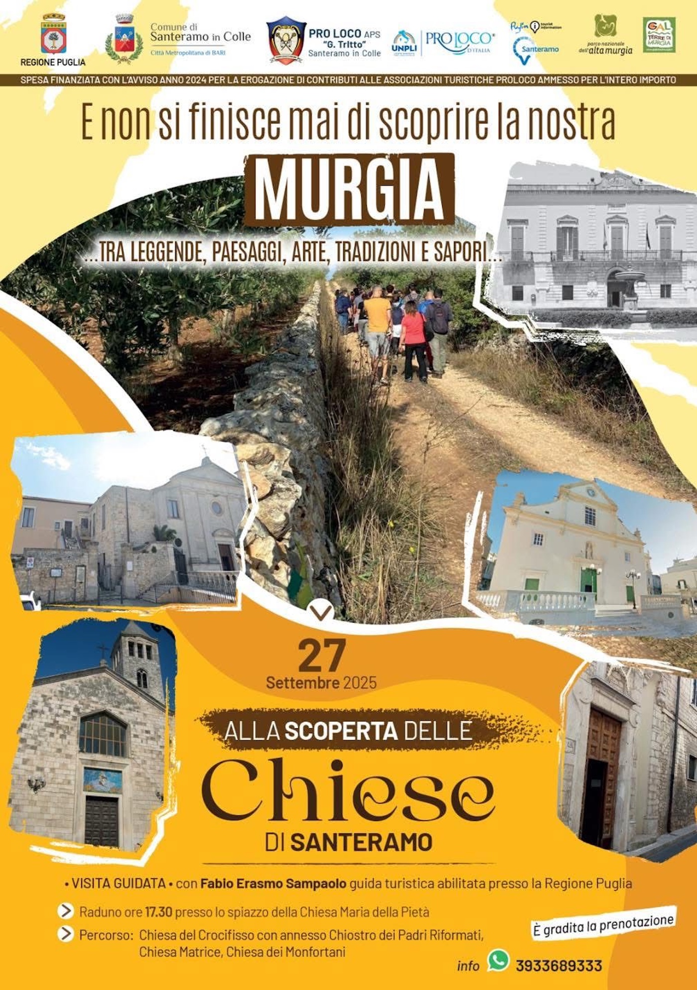 Sabato un tour dedicato alla scoperta delle Chiese più iconiche di Santeramo - Santeramo in Colle