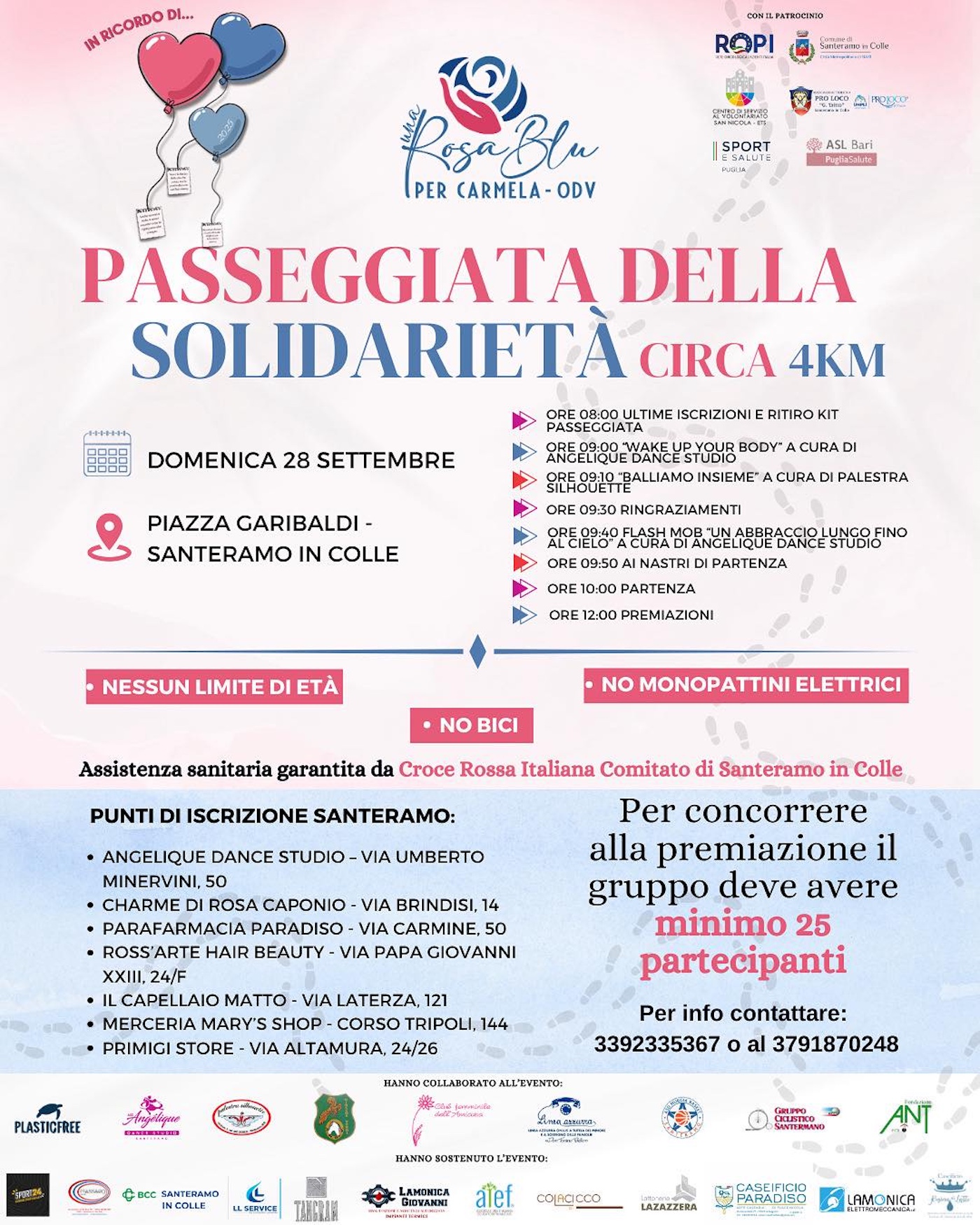 Immagine del post 12120 - Santeramo in Colle Domani la “Passeggiata della solidarietà” per la prevenzione - Santeramo in Colle