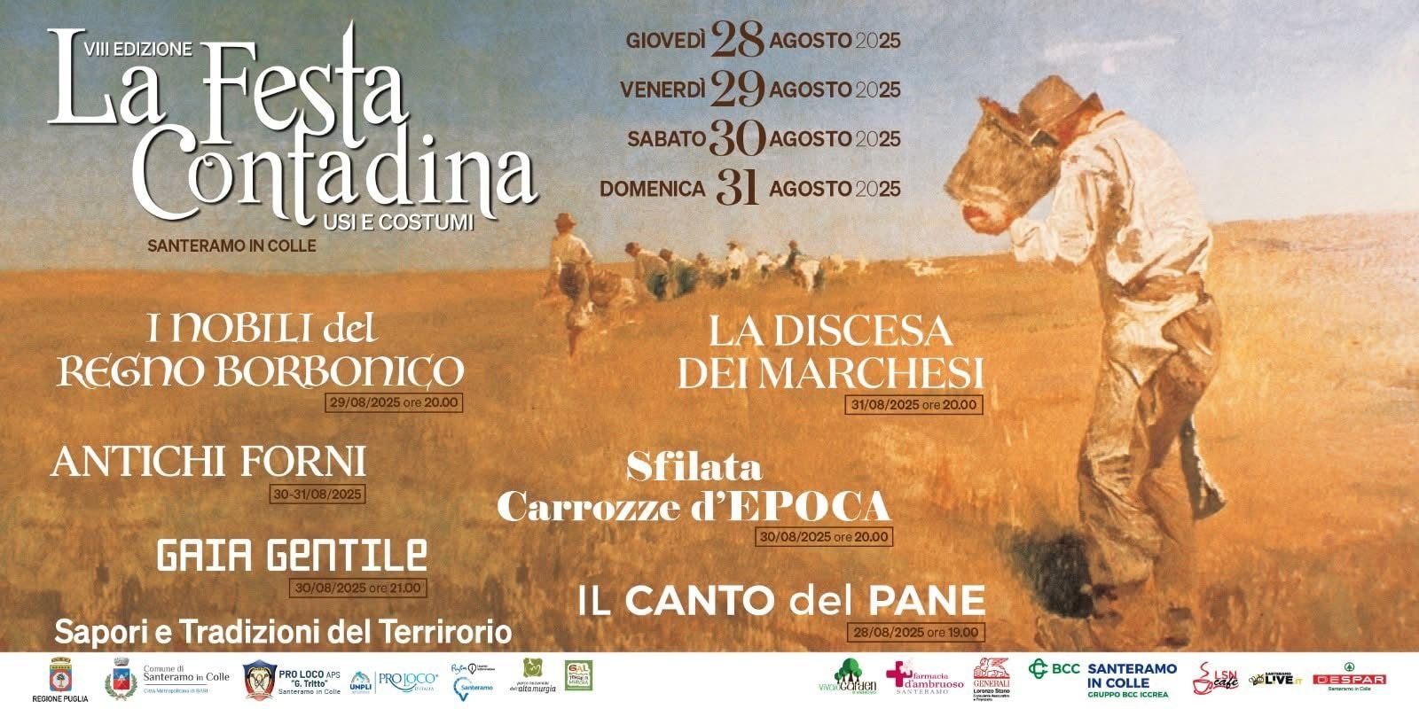 Immagine del post 11095 - Santeramo in Colle Festa Contadina, domani al via la VIII edizione - Santeramo in Colle